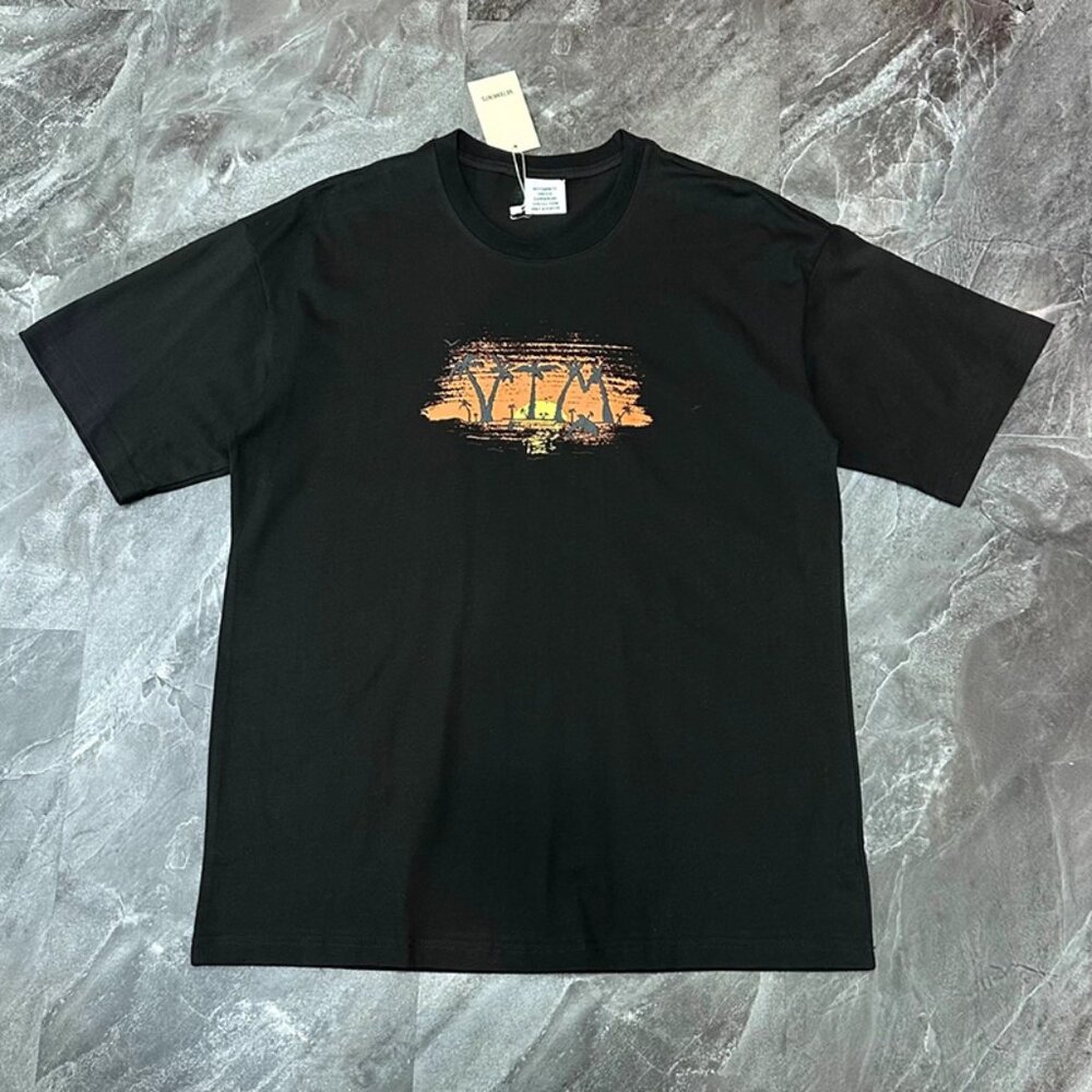 Black Short-Sleeve T-Shirt By Vetements
